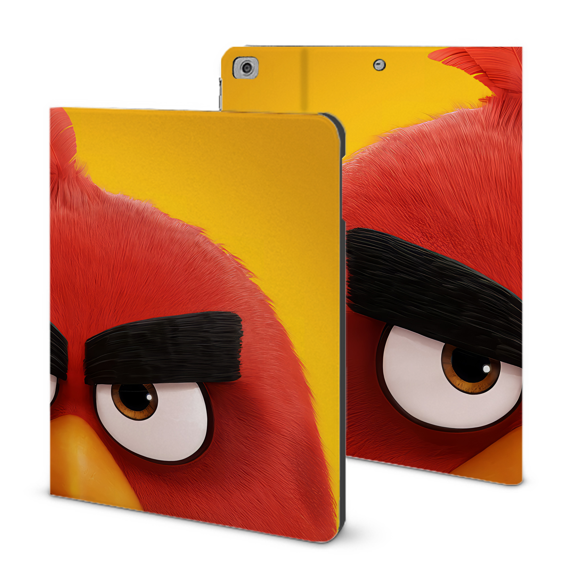（画像用） Angry Birds アングリーバード IPad ケース ブック型 PUレザー TPU 耐衝撃 軽量 薄型 ペン収納なし 全面保護 IPad 各モデル対応
